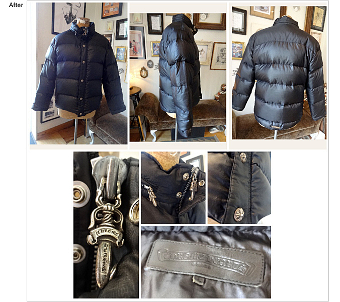 ダウンジャケットお直し事例、ダウンジャケットお直し,アウターお直し,ハイブランド お直し,ダウンお直し