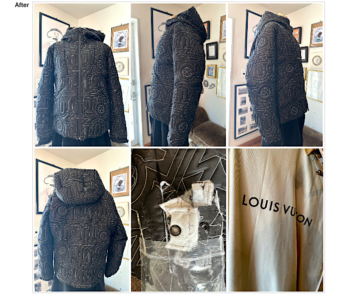 ダウンジャケットお直し事例、ダウンジャケットお直し,アウターお直し,ハイブランド お直し,ダウンお直し