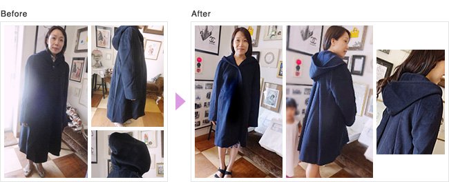 レディースお直し,コートお直し,レディースコートお直し,表参道　お直し,コート　お直し　表参道,コート　レディース　お直し,冬物　お直し,ハイブランド お直し