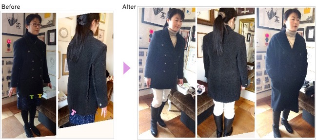 コート お直し ,レディース Pコート,ハーフコート コートお直し,ピーコートお直し,表参道 お直し,コート お直し,コート お直し お洒落