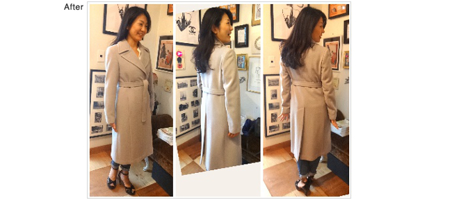 グレーカシクールコート レディースコート お直し レディース