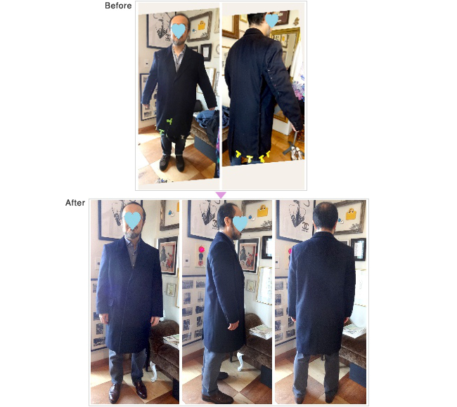 チェスターコート,メンズコート お直し,メンズ,メンズアイテム お直し,お直し 表参道