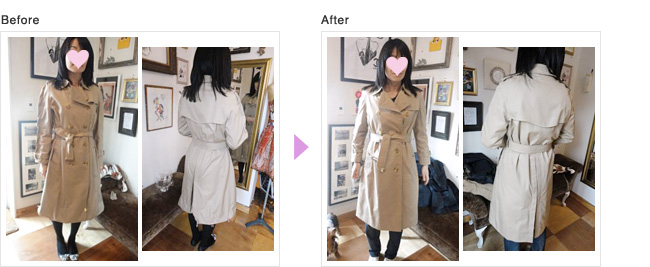 Burberry　お直し　バーバリートレンチコート　トレンチコート