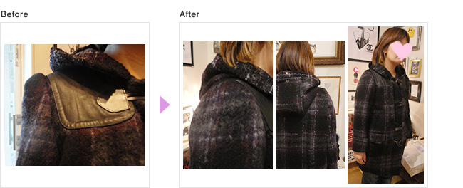 コート,お直し,ウールコートお直し,wool coat,アウター お直し,冬物 お直し,お直し 表参道,洋服 お直し