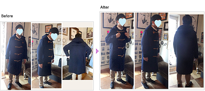 ダッフルコート,コート,お直し,ダッフルお直し,表参道 ダッフルお直し,アウター お直し,コート お直し,コート お直し お洒落,ハイブランドお直し