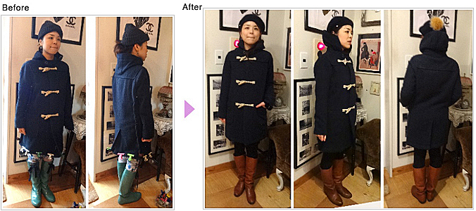 ダッフルコート,コート,お直し,ダッフルお直し,ダッフルコートお直し専門,ハイブランド アウター お直し,コート お直し 表参道