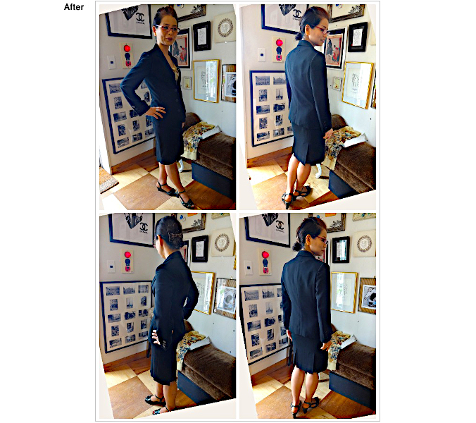 サイズダウン,レディースジャケット,お直し　ジャケット　お直し,ジャケットリサイズ,ゴルチェ　ジャケット　お直し,洋服お直し　表参道,ジャケット  女性　お直し,受け継い服　リフォーム　お直し