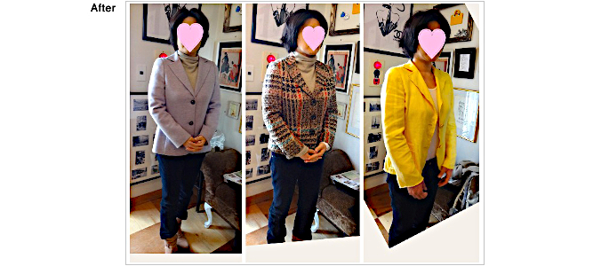 サイズダウン,レディースジャケット,お直し　ジャケットお直し,ジャケットリサイズ,お洒落　お直し,表参道　お直し