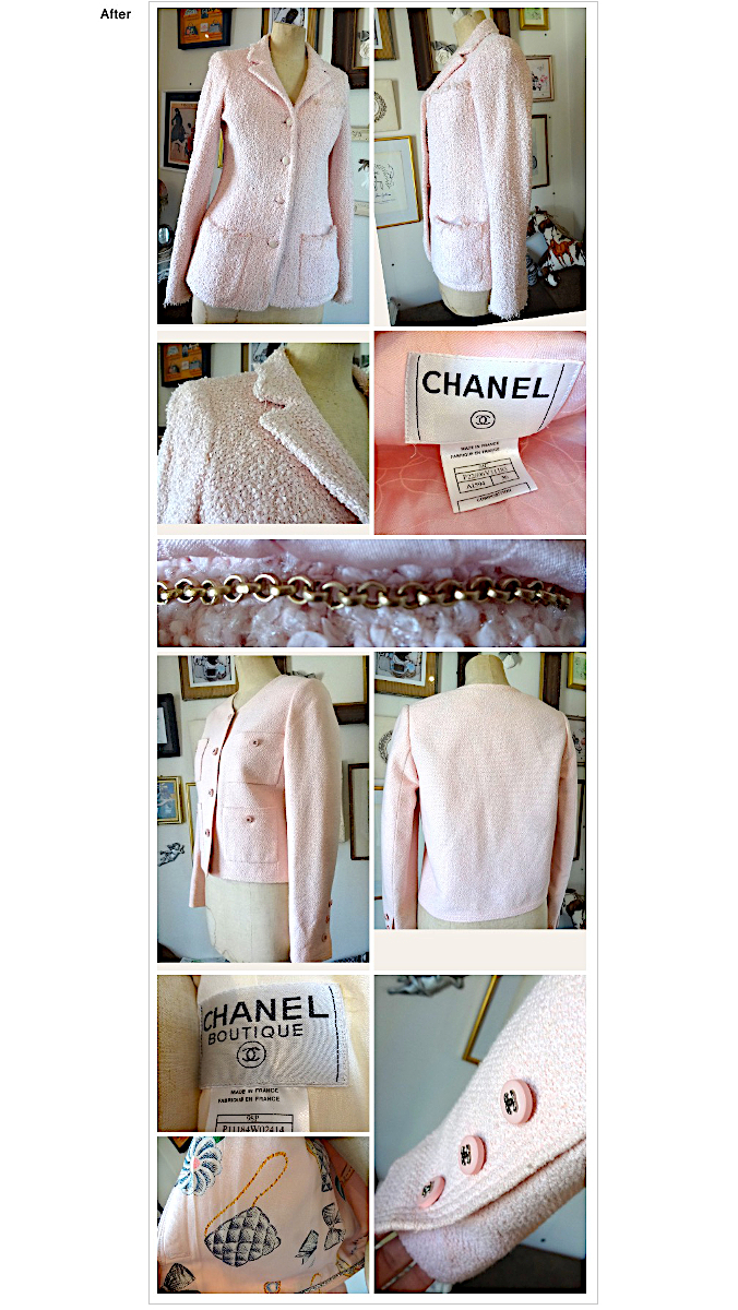 サイズダウン,レディースジャケット,お直し　ジャケットお直し,ジャケットリサイズ,シャネル　お直し,洋服　お直し　表参道,ハイブランド  お直し,デザイナーズブランドお直し