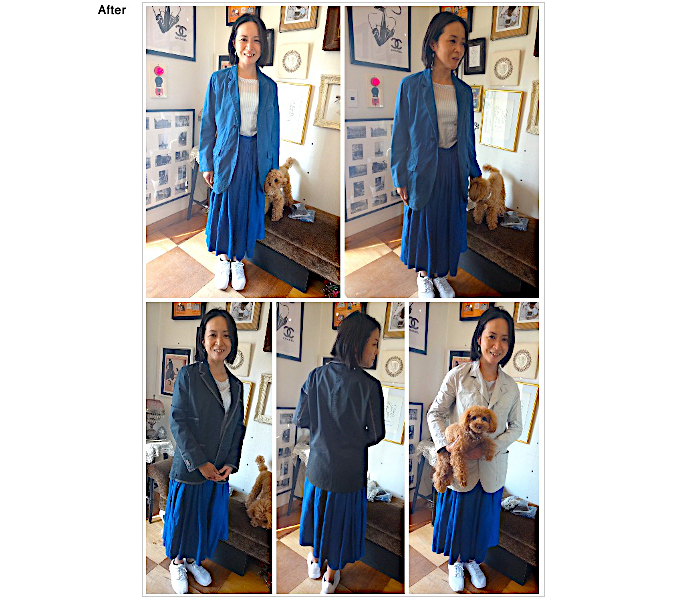 サイズダウン,レディースジャケット,お直し　ジャケットお直し,ジャケットリサイズ,洋服　お直し