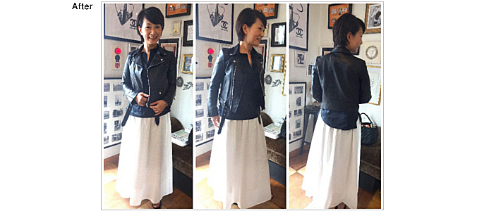 ライダース,レディース,レザー,ライダースジャケットお直し,ライダーズお直し,男女共有,ジェンダーフリー,ビックシルエット,ミニマルデザイン,特殊デザイン,ブランド服 お直し,アウター リサイズ