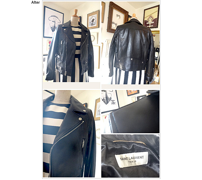 YvesSaintLaurent サンローラン ライダースジャケット お直し サンローランレザー