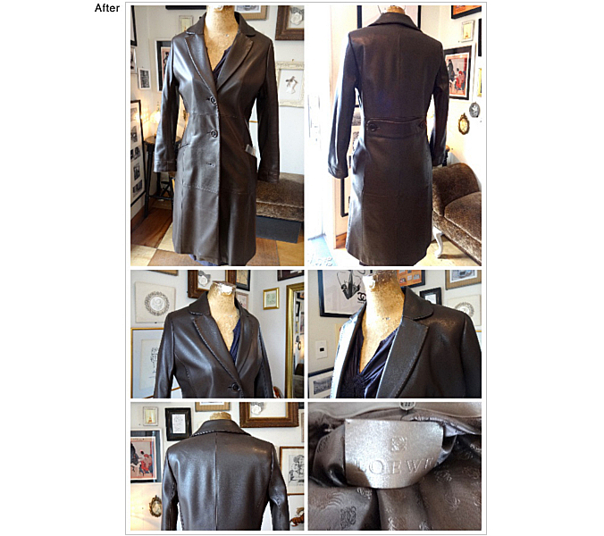 LOEWE(ロエベ)レザーコート レザー お直し,レザーコートお直し,レザージャケット,ロエベレザー,表参道 お直し,男女共有,ジェンダーフリー,ビックシルエット,ミニマルデザイン,特殊デザイン,ハイブランドお直し,ロエベ お直し