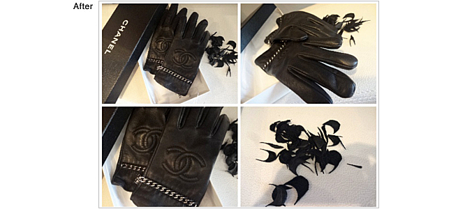 CHANEL(シャネル)レザーグローブ レザー お直し レザーアイテムお直し ハイブランド シャネルレザー シャネルお直し,コート リサイズ,アウター リサイズ,ブランド お直し,レザーアイテム お直し