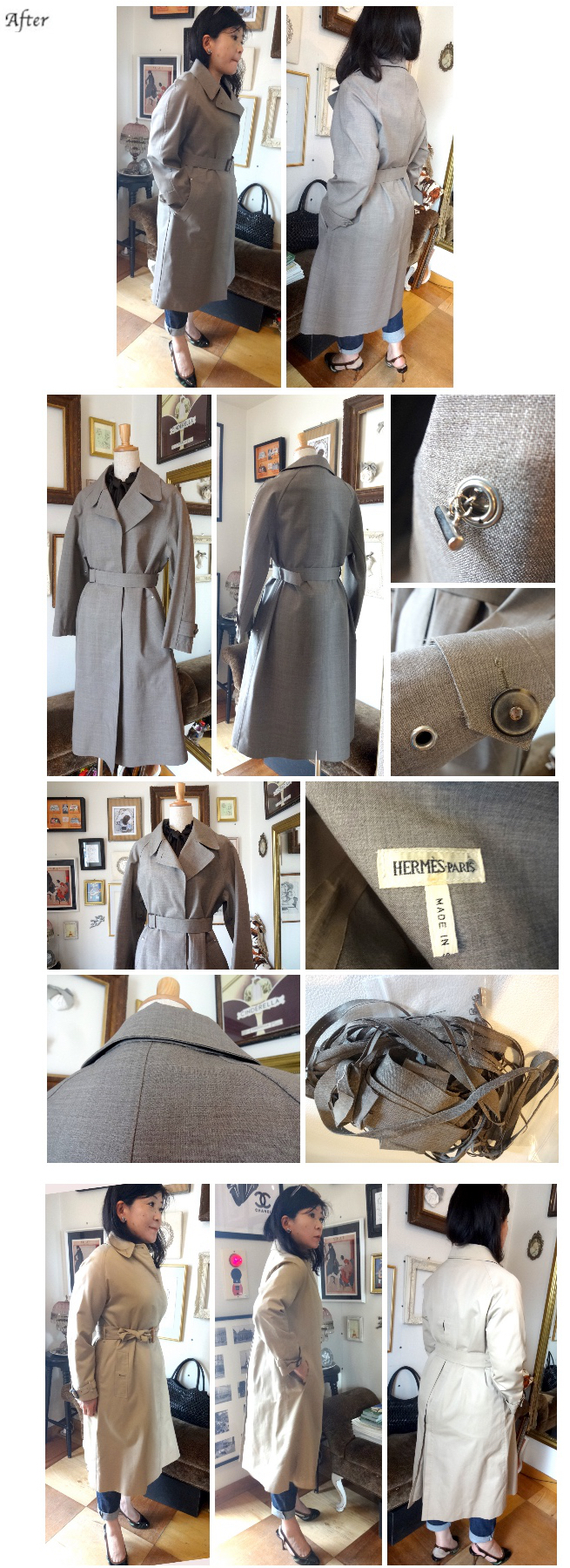 HREMES(エルメス)マッキントッシュコート / Burberry(バーバリー)ステンカラーコート 石部様