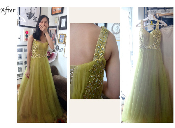 演奏用ドレス（ビジュー付）お直し　滝口歌菜 様1