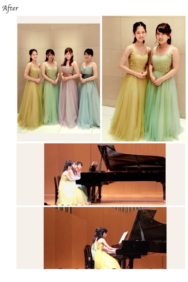 演奏用ドレス（ビジュー付）お直し　滝口歌菜 様2