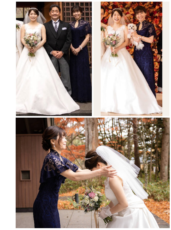 マザードレス利用（タダシショージドレス）お直しウエディングドレスお直し　川端 様