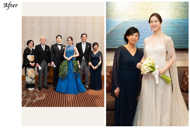 レディースお直し,マザードレス　お直し,ドレスお直し,海渡陽子 様