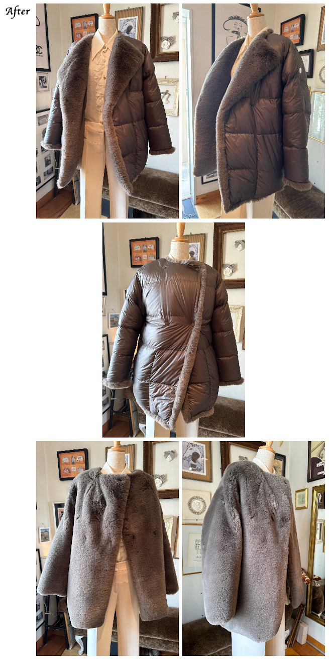  レディースお直し　モンクレールリバーシブルダウンジャケットお直し,I 様,ハイブランドお直し,MONCLER,ハイブランド お直し,モンクレール　リサイズ