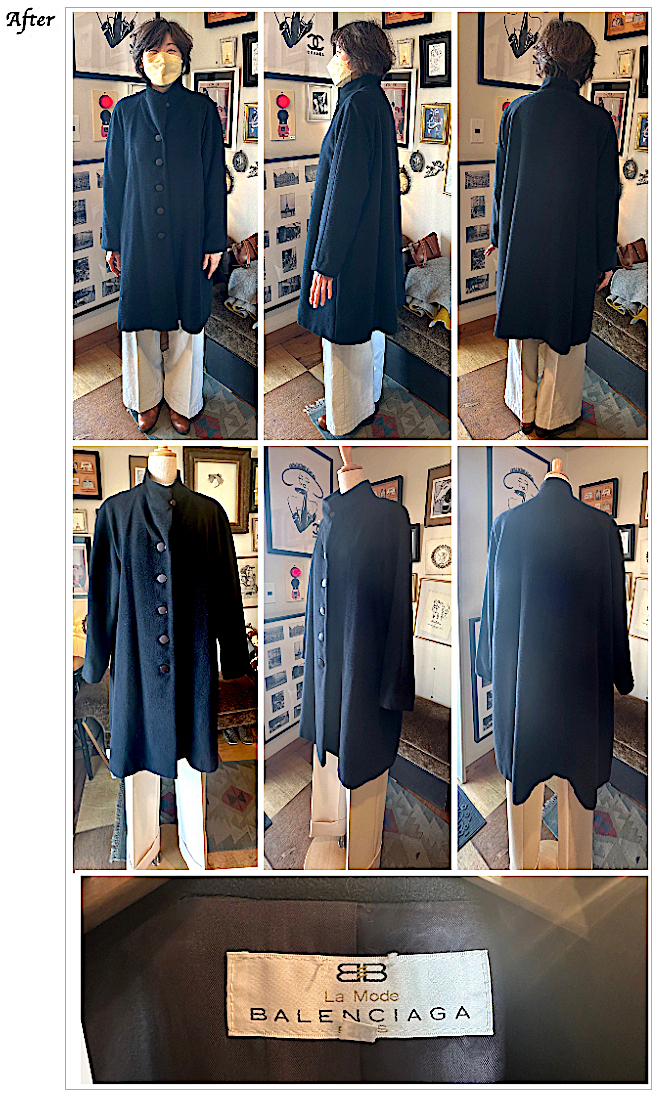 >BALENCIAGA(バレンシアガ) コート お直し,広瀬直子 様,レディースお直し