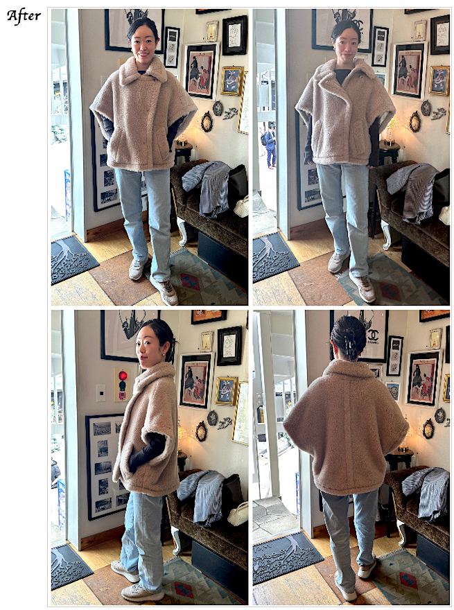 レディースお直し　MaxMara（マックスマーラ）,MaxMara（マックスマーラ）テディベアケープ  お直し,鷲頭美佳 様