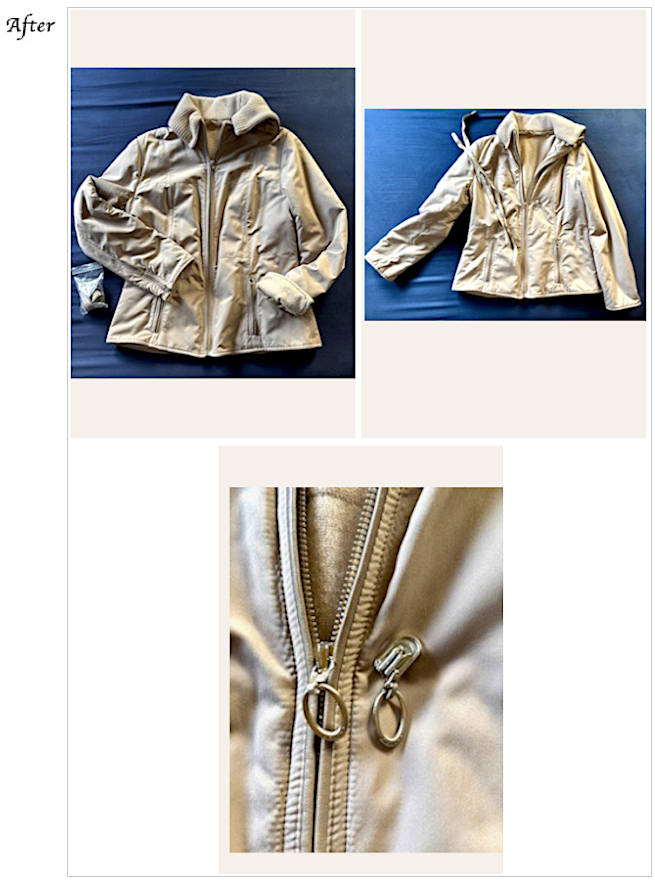 レディースお直し AGNONA (アニオナ) ブルゾンお直し,松岡様,ハイブランドお直し,AGNONA