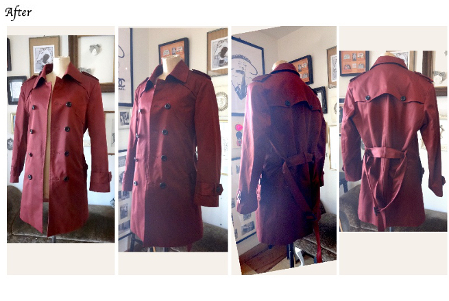 トレンチコートお直し T・K 様 メンズお直し