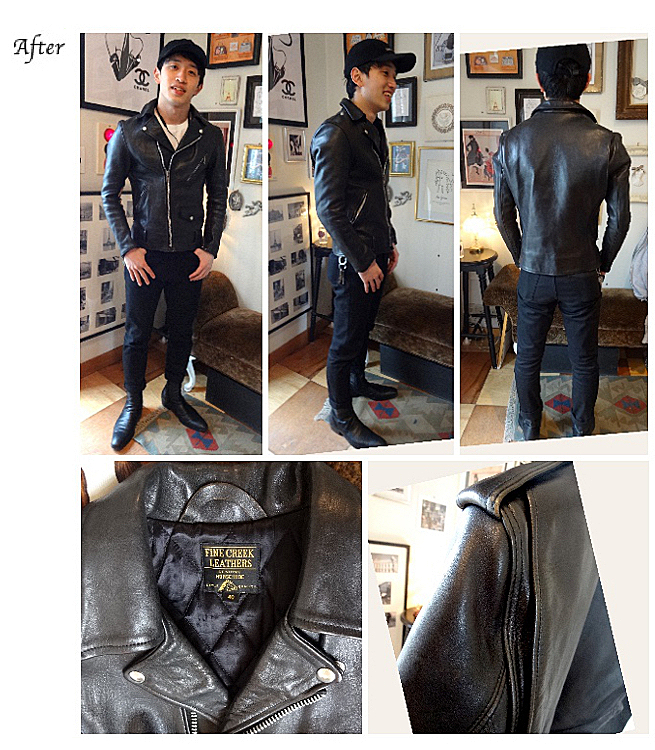 レザー,ライダースお直し,メンズ　薄根 様