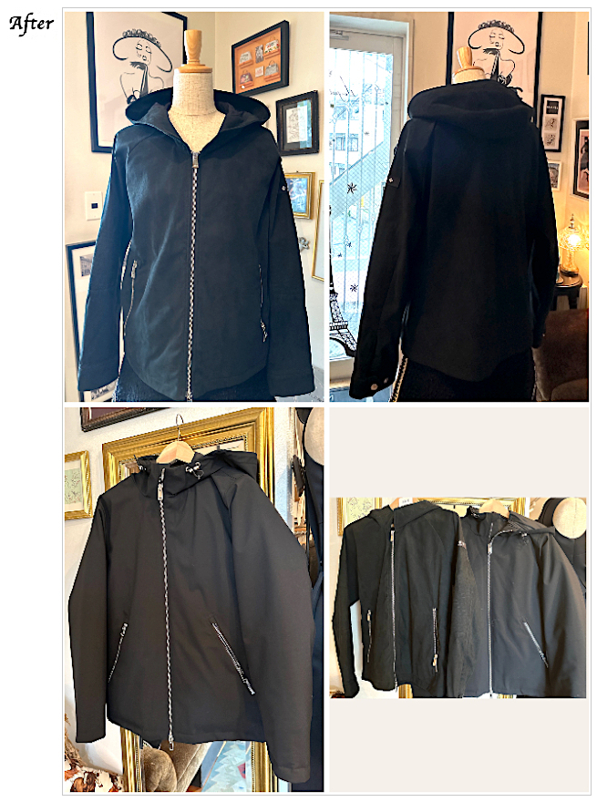 メンズお直し,レザーお直し,DUVETICAデュペティカダウン スエードブルゾンお直し 長島様